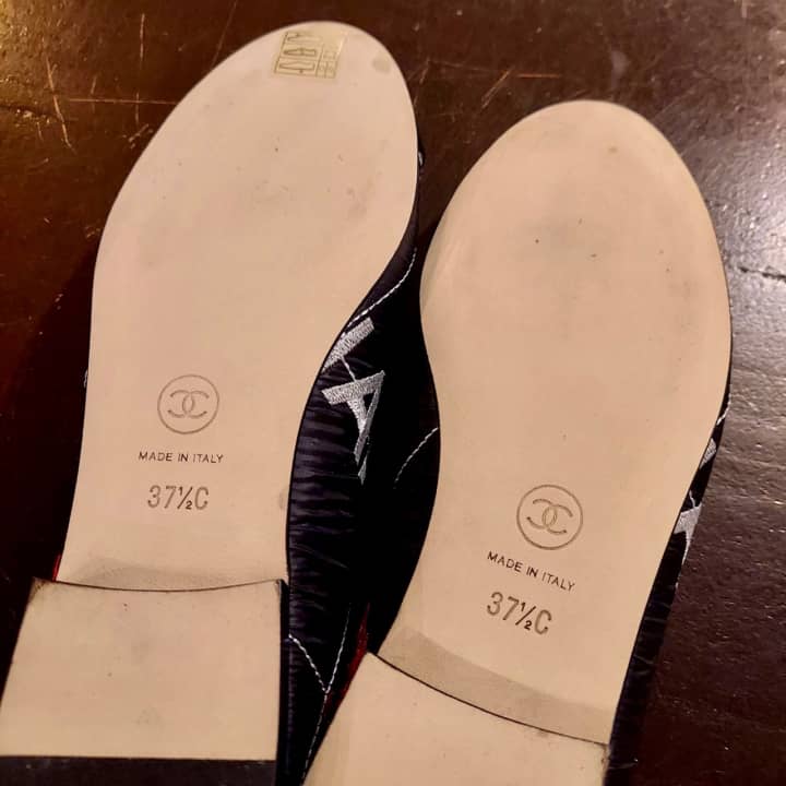 CHANEL（シャネル）フラットシューズ　ハーフラバーソール | 靴修理
