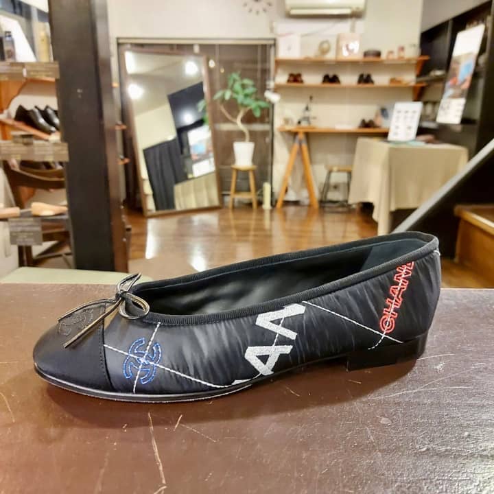 CHANEL（シャネル）フラットシューズ　ハーフラバーソール | 靴修理