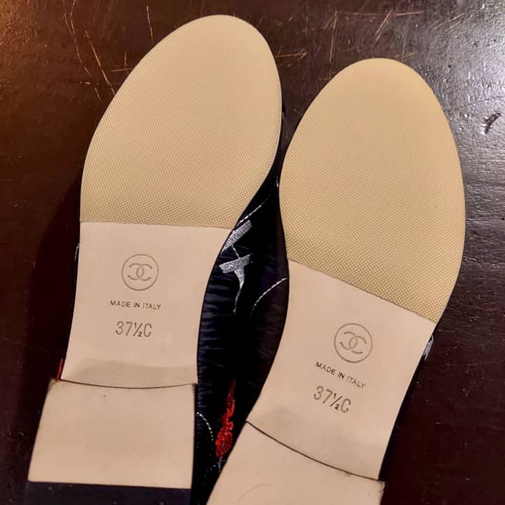 CHANEL（シャネル）フラットシューズ　ハーフラバーソール | 靴修理