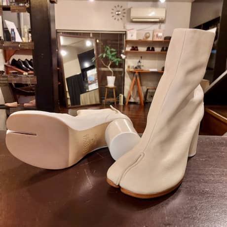 MAISON MARTIN MARGIELA（メゾンマルジェラ）アンクルブーツ　ハーフラバーソール | 靴修理