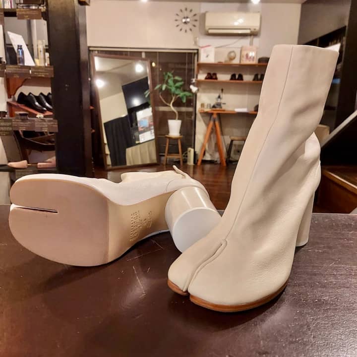 MAISON MARTIN MARGIELA（メゾンマルジェラ）アンクルブーツ　ハーフラバーソール | 靴修理