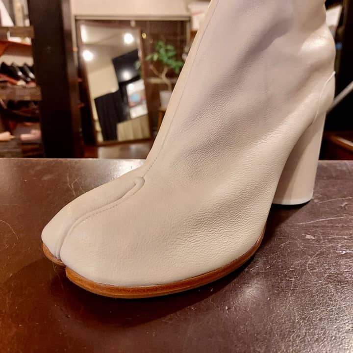 MAISON MARTIN MARGIELA（メゾンマルジェラ）アンクルブーツ　ハーフラバーソール | 靴修理