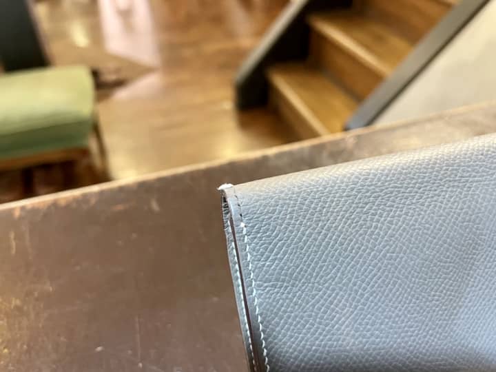 HERMES（エルメス）財布　縫い補修 | 革小物修理