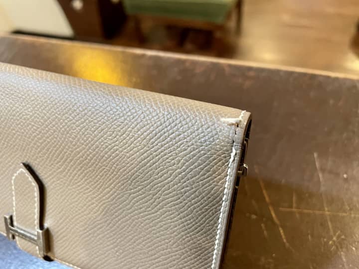 HERMES（エルメス）財布　縫い補修 | 革小物修理