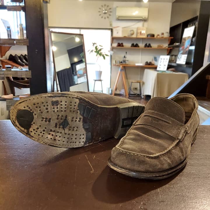FERRAGAMO（フェラガモ）オールソール交換＆靴磨き | 靴修理