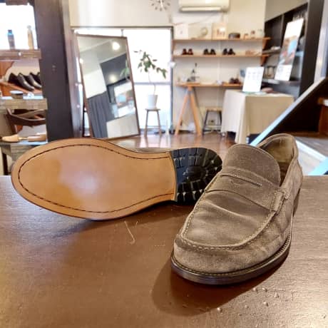 FERRAGAMO（フェラガモ）オールソール交換＆靴磨き | 靴修理