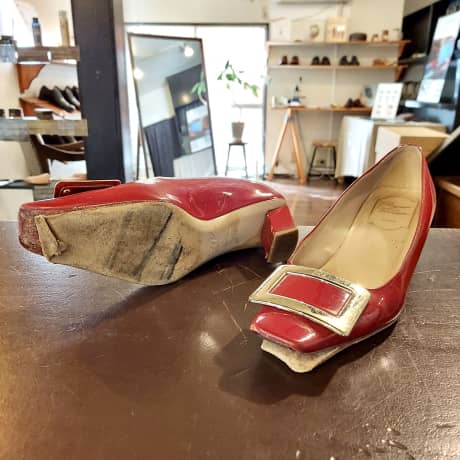 ROGER VIVIER（ロジェ　ヴィヴィエ）婦人靴　オールソール交換 | 靴修理