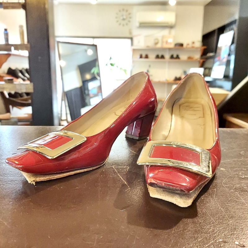ROGER VIVIER（ロジェ　ヴィヴィエ）婦人靴　オールソール交換 | 靴修理