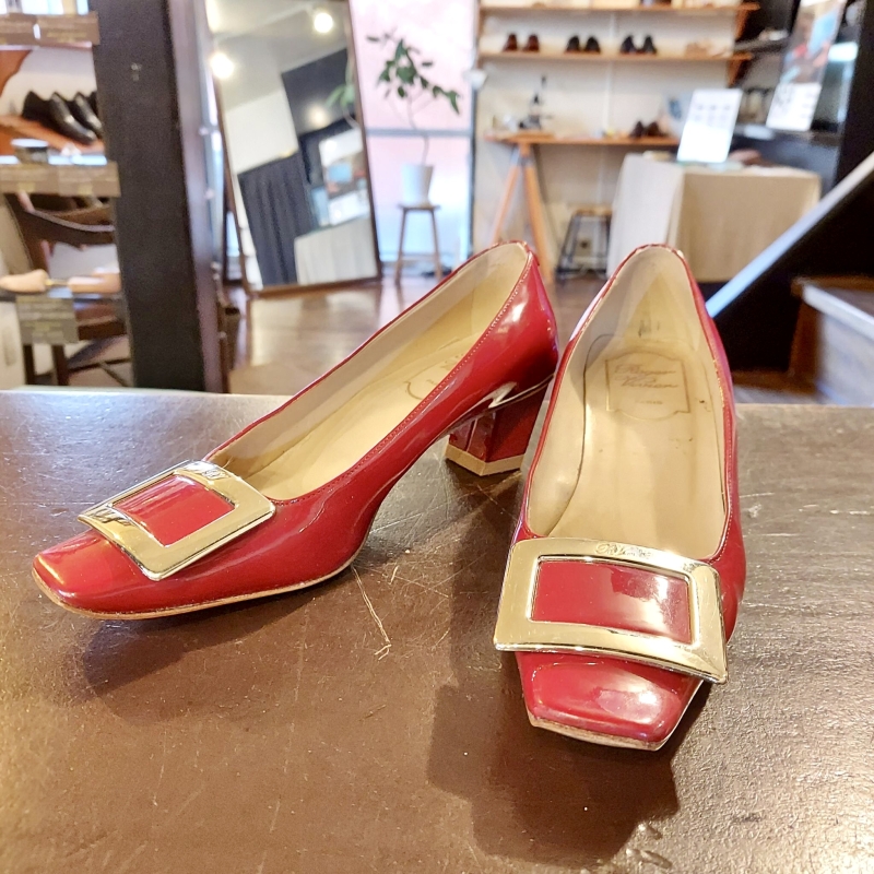 ROGER VIVIER（ロジェ　ヴィヴィエ）婦人靴　オールソール交換 | 靴修理