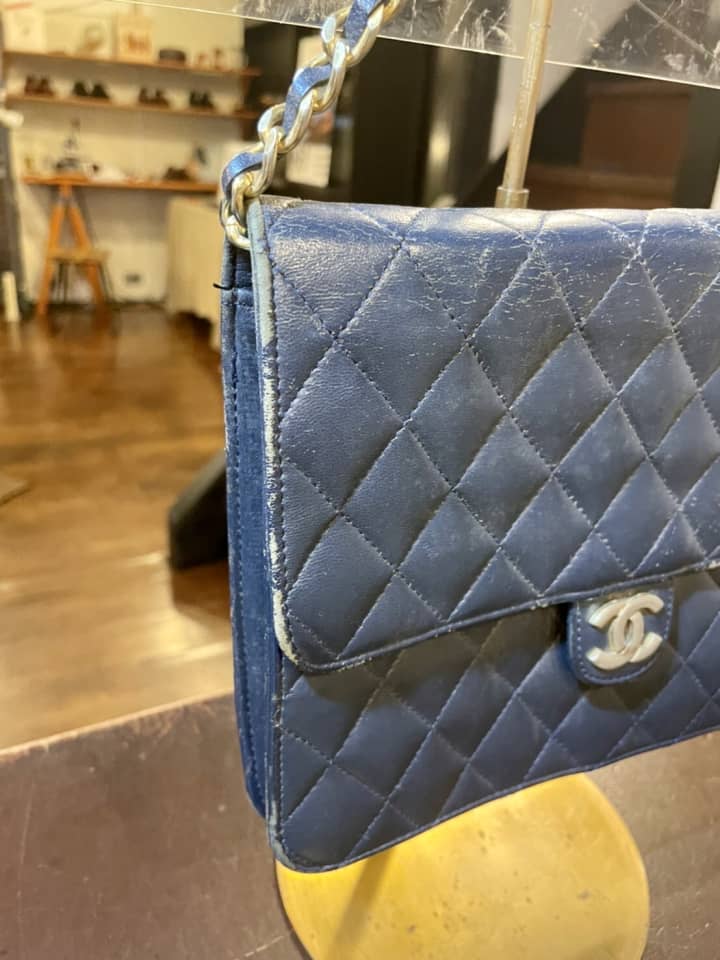 CHANEL（シャネル）マトラッセ　クリーニング＆染め直し | バッグ修理