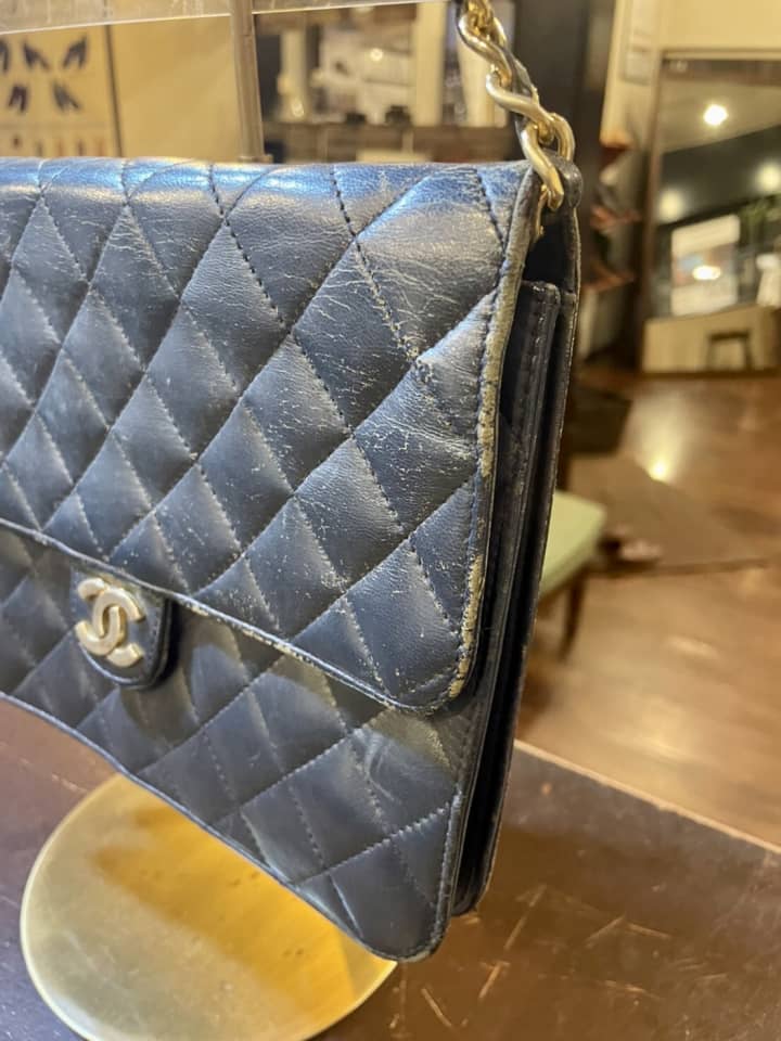 CHANEL（シャネル）マトラッセ　クリーニング＆染め直し | バッグ修理