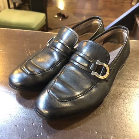 FERRAGAMO（フェラガモ）紳士靴　ハーフラバーソール補強 | 靴修理