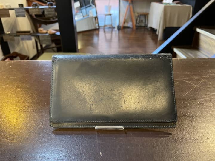 HERMES（エルメス）札入れ　クリーニング＆染め直し | 革小物修理