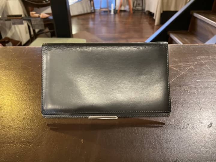 HERMES（エルメス）札入れ　クリーニング＆染め直し | 革小物修理