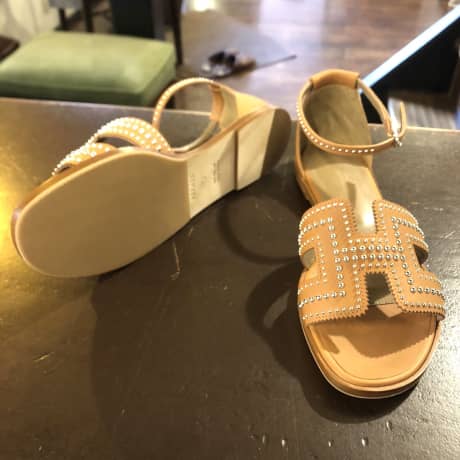 HERMES（エルメス）サンダル　ハーフラバーソール | 靴修理