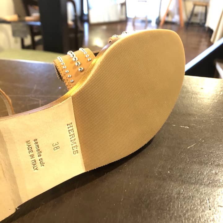 HERMES（エルメス）サンダル　ハーフラバーソール | 靴修理