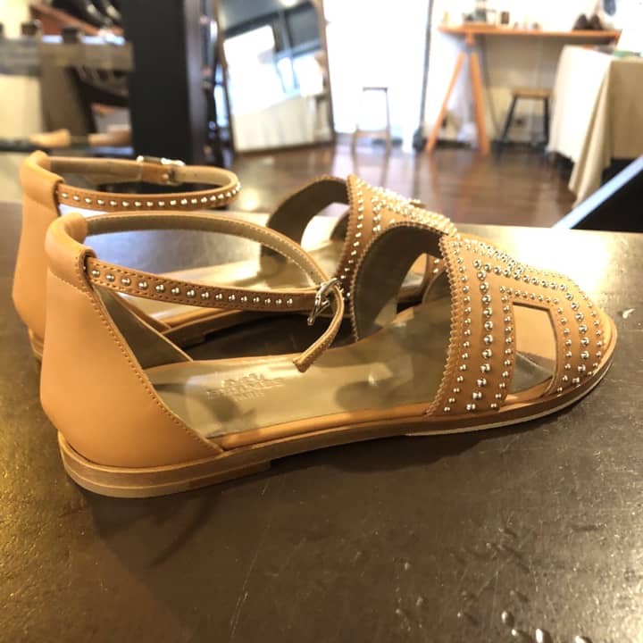 HERMES（エルメス）サンダル　ハーフラバーソール | 靴修理