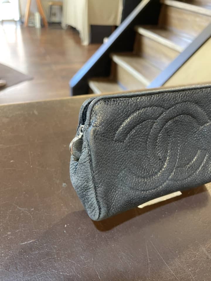 CHANEL（シャネル）ポーチ　クリーニング＆染め直し | バッグ修理