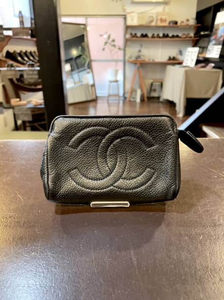 CHANEL（シャネル）ポーチ　クリーニング＆染め直し | バッグ修理