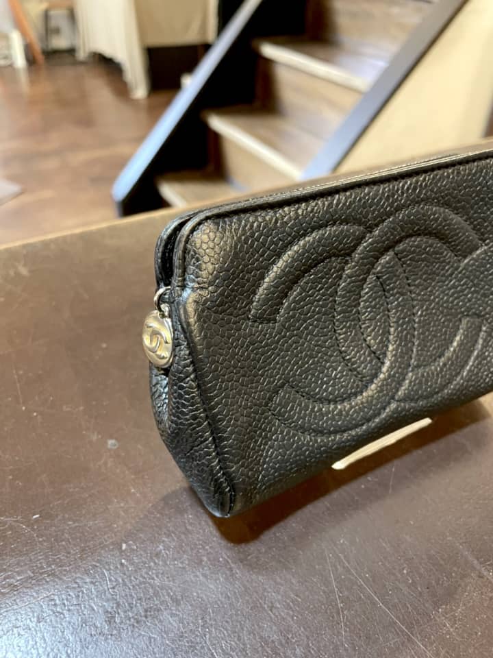 CHANEL（シャネル）ポーチ　クリーニング＆染め直し | バッグ修理