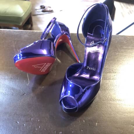 CHRISTIAN LOUBOUTIN（クリスチャンルブタン）レディース　ハーフラバーソール補強 | 靴修理