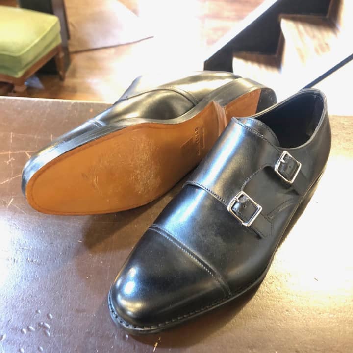 JOHN LOBB（ジョンロブ）　ヴィンテージスティール＆ハーフラバーソール補強＆鏡面磨き | 靴修理