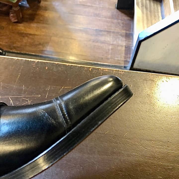 JOHN LOBB（ジョンロブ）　ヴィンテージスティール＆ハーフラバーソール補強＆鏡面磨き | 靴修理
