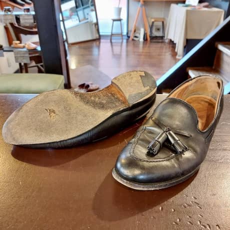 Crockett&Jones（クロケット＆ジョーンズ）ハーフラバーソール補強＆ヒールブロック交換 | 靴修理