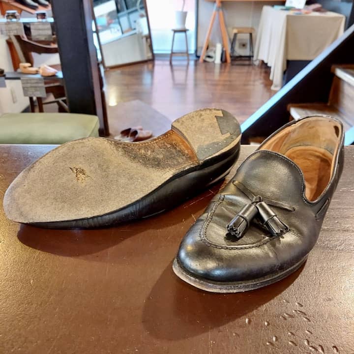 Crockett&Jones（クロケット＆ジョーンズ）ハーフラバーソール補強＆ヒールブロック交換 | 靴修理