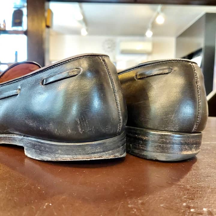 Crockett&Jones（クロケット＆ジョーンズ）ハーフラバーソール補強＆ヒールブロック交換 | 靴修理