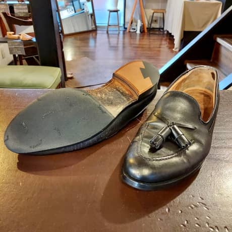 Crockett&Jones（クロケット＆ジョーンズ）ハーフラバーソール補強＆ヒールブロック交換 | 靴修理