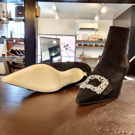 MANOLO BLAHNIK（マノロ・ブラニク）ハーフラバーソール補強 | 靴修理