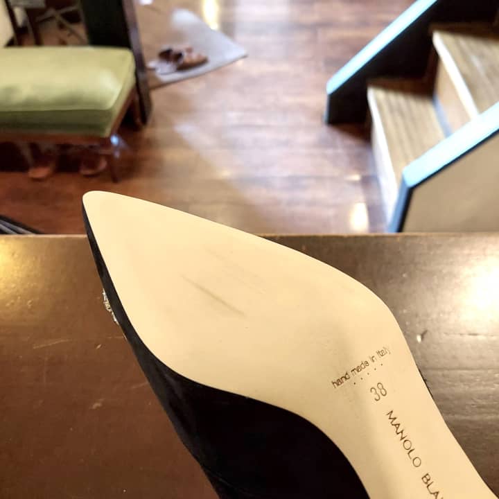 MANOLO BLAHNIK（マノロ・ブラニク）ハーフラバーソール補強 | 靴修理