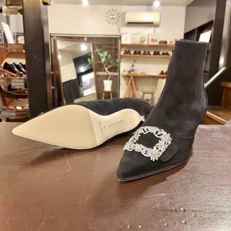 MANOLO BLAHNIK（マノロ・ブラニク）ハーフラバーソール補強 | 靴修理