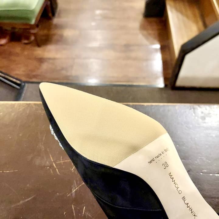 MANOLO BLAHNIK（マノロ・ブラニク）ハーフラバーソール補強 | 靴修理