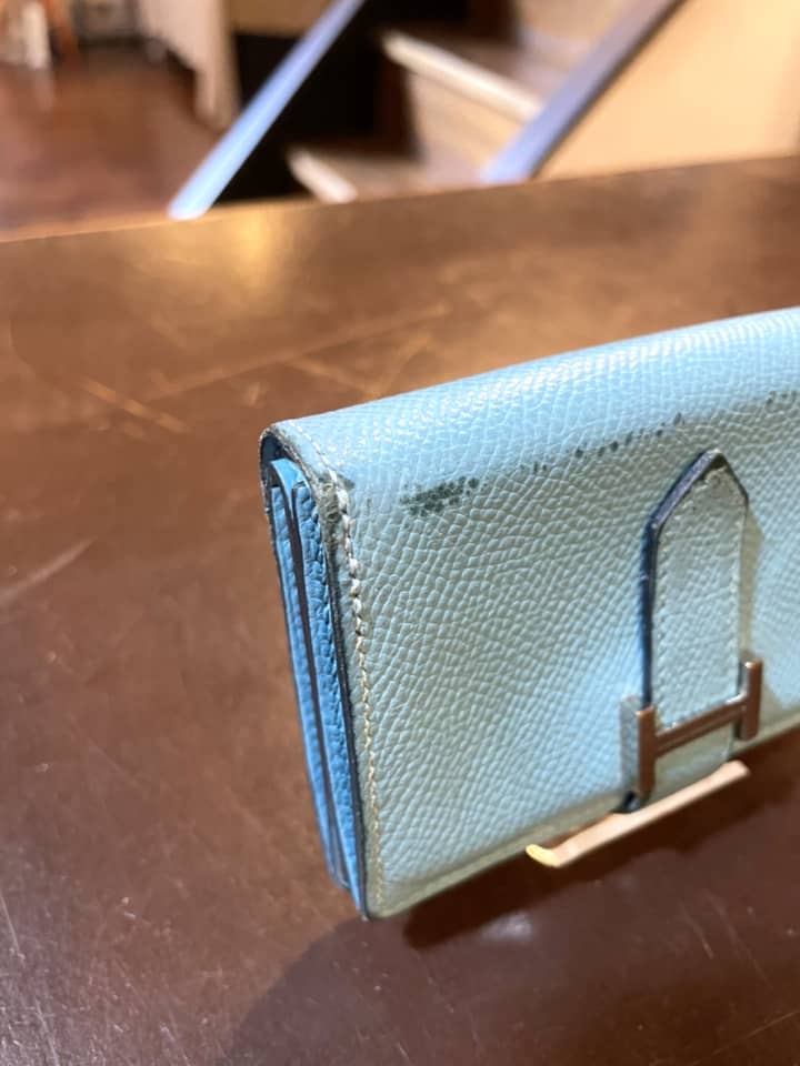 HERMES（エルメス）カードケース　クリーニング＆染め直し | 革小物修理