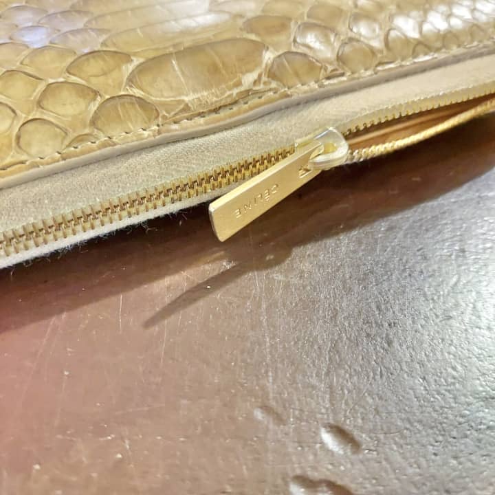 CELINE（セリーヌ）クラッチバッグ　スライダー交換 | 革小物修理