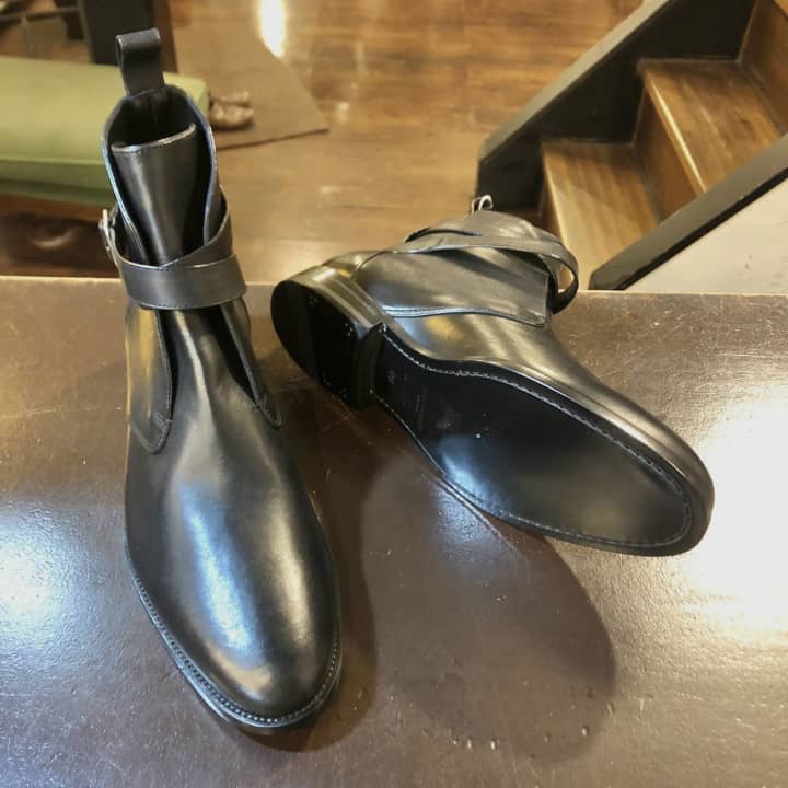 SAINT LAURENT（サンローラン）紳士ブーツ　ハーフラバーソール | 靴修理