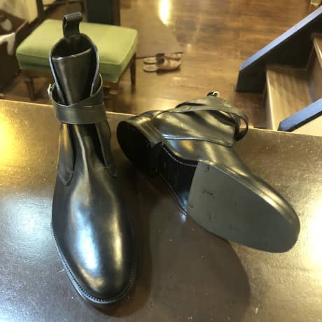 SAINT LAURENT（サンローラン）紳士ブーツ　ハーフラバーソール | 靴修理