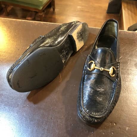 GUCCI（グッチ）紳士靴　ハーフラバーソール補強 | 靴修理