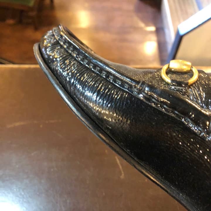 GUCCI（グッチ）紳士靴　ハーフラバーソール補強 | 靴修理