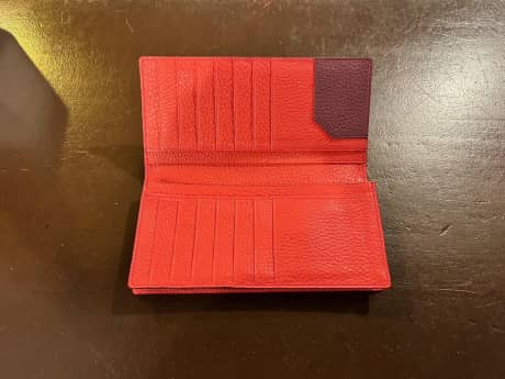 【オーダーメイド革小物】二つ折り長財布（小銭入れなし） | シューズと揃える革小物
