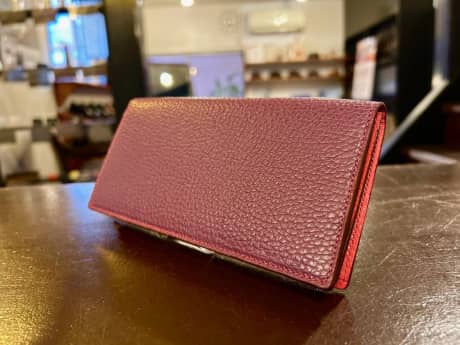 【オーダーメイド革小物】二つ折り長財布（小銭入れなし） | シューズと揃える革小物
