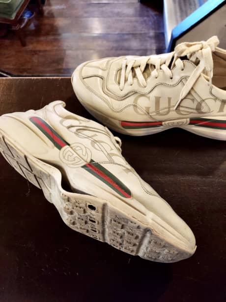 GUCCI（グッチ）スニーカー　ソール接着 | 靴修理