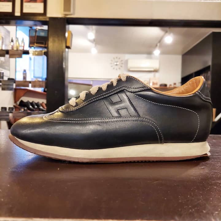 HERMES（エルメス）スニーカー　ラバーオールソール交換 | 靴修理