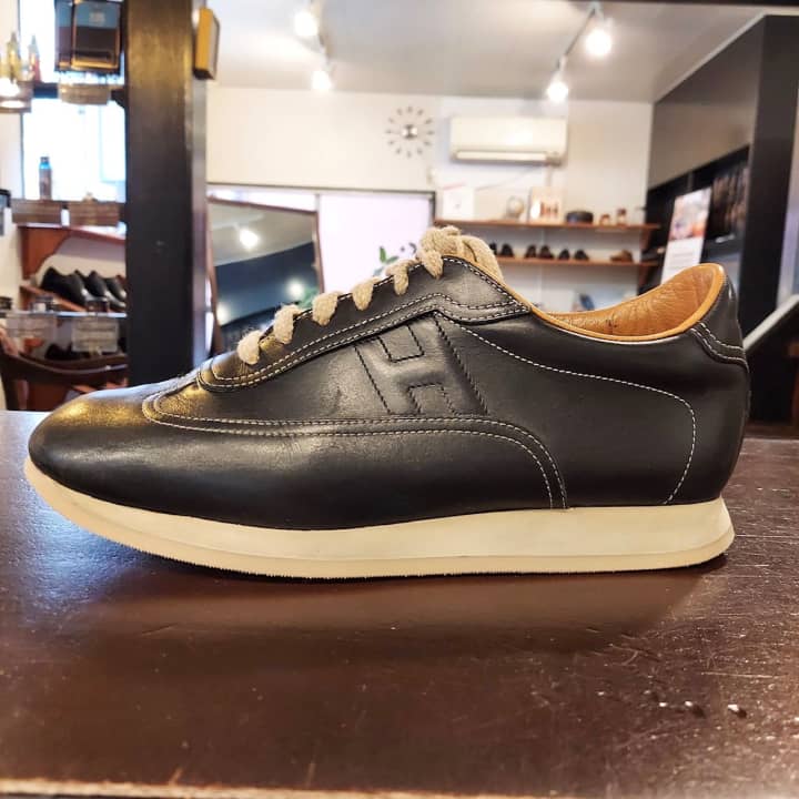 HERMES（エルメス）スニーカー　ラバーオールソール交換 | 靴修理