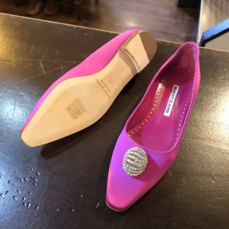 MANOLO BLAHNIK（マノロブラニク）ハーフラバーソール補強 | 靴修理