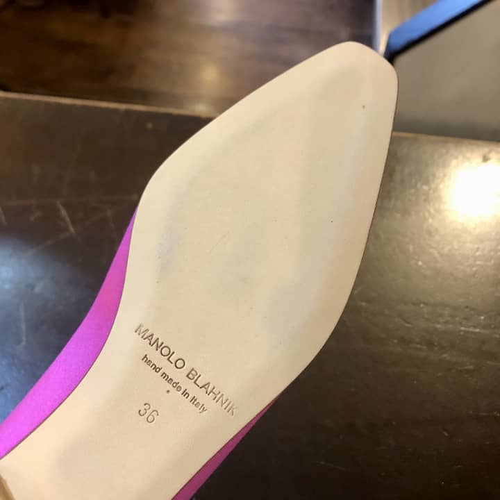 MANOLO BLAHNIK（マノロブラニク）ハーフラバーソール補強 | 靴修理