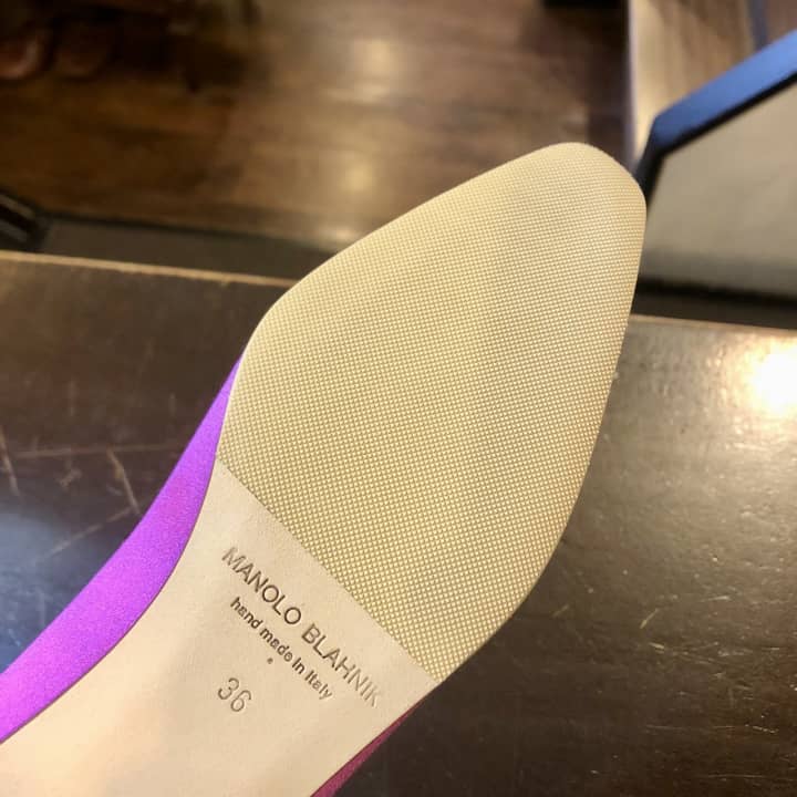 MANOLO BLAHNIK（マノロブラニク）ハーフラバーソール補強 | 靴修理