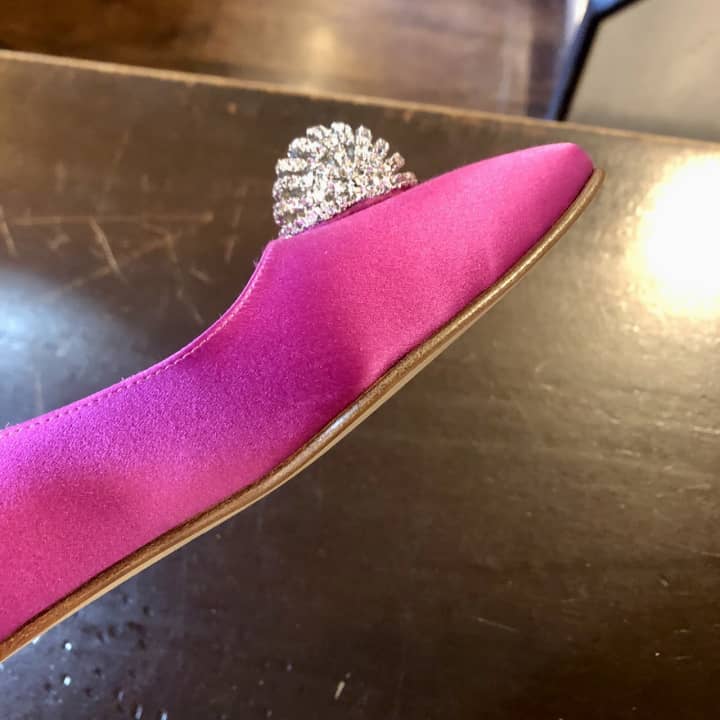 MANOLO BLAHNIK（マノロブラニク）ハーフラバーソール補強 | 靴修理